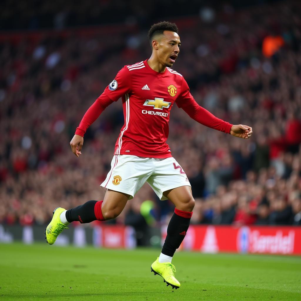 Jesse Lingard ăn mừng bàn thắng với điệu nhảy đặc trưng