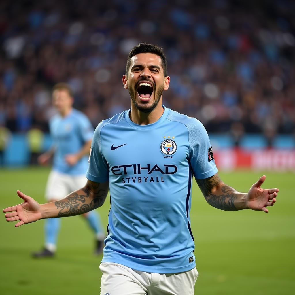 Julian Alvarez trong màu áo Manchester City