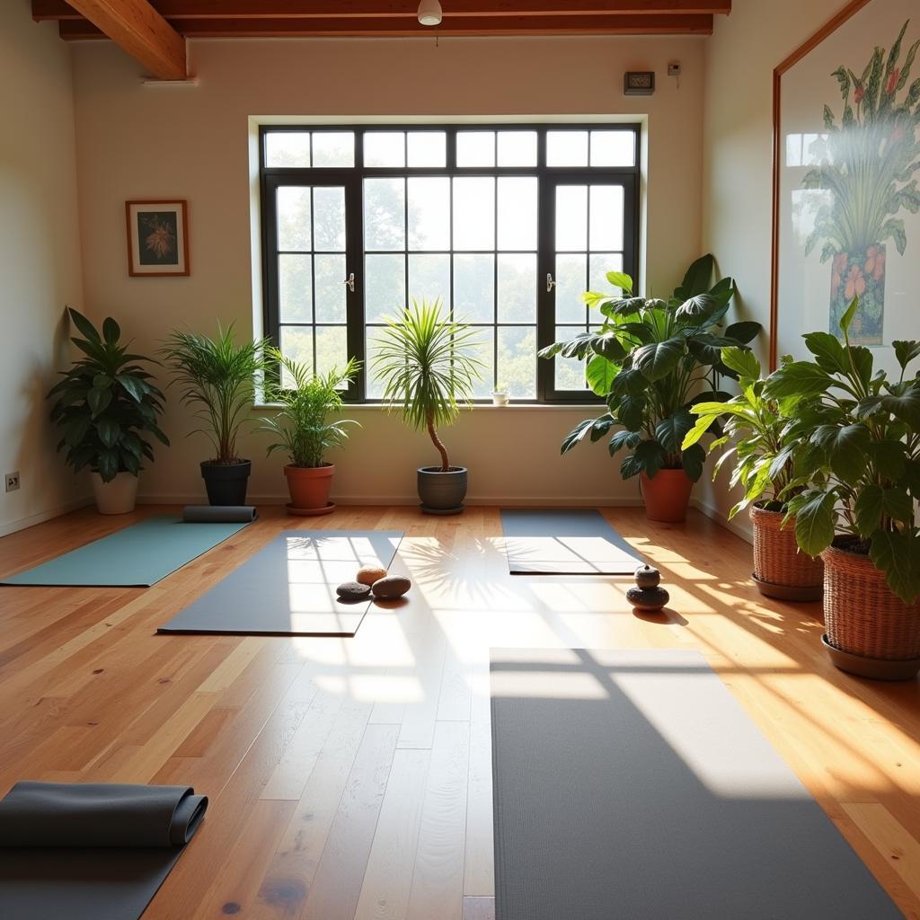 Kích thước phòng tập yoga và pilates