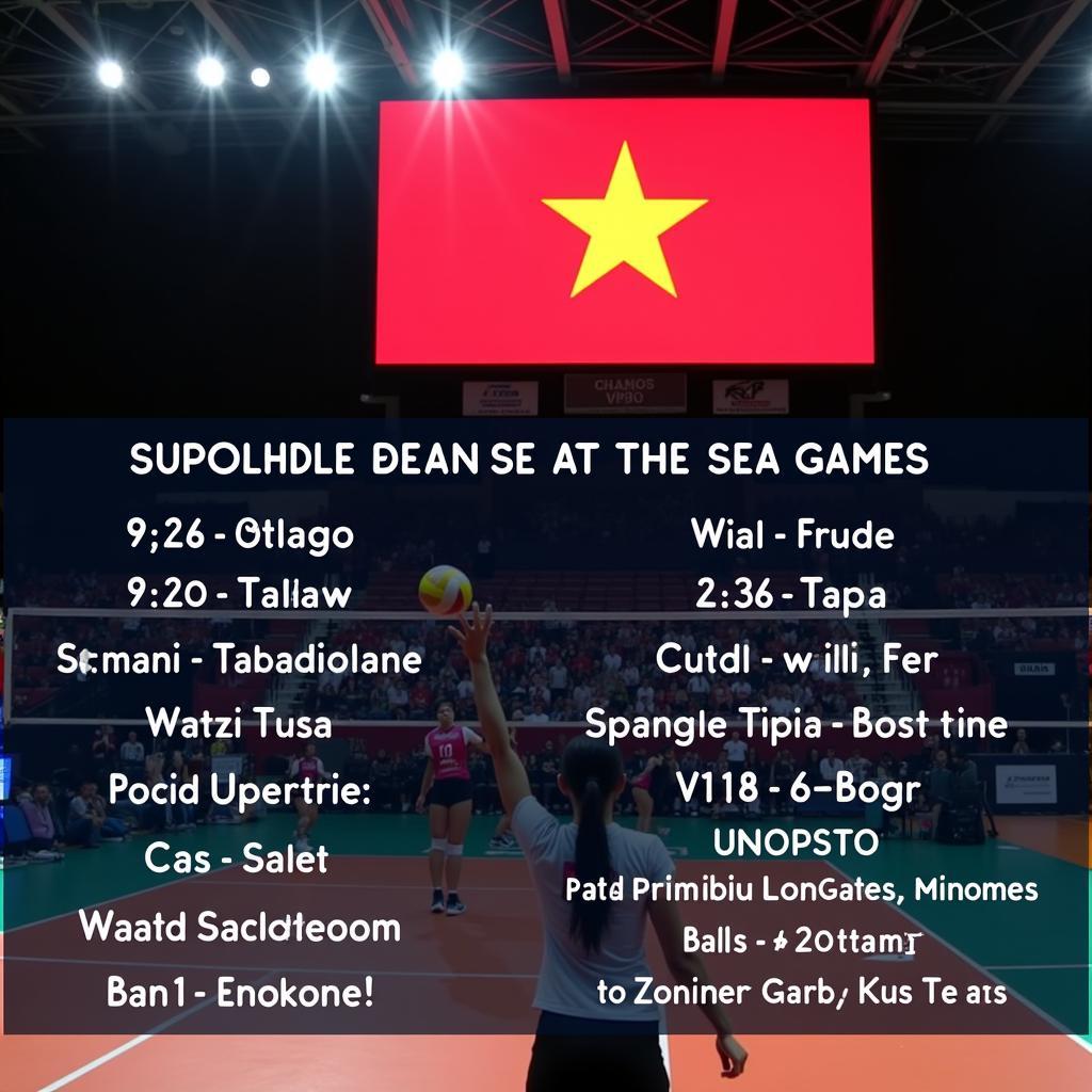 Lịch thi đấu bóng chuyền Việt Nam tại SEA Games