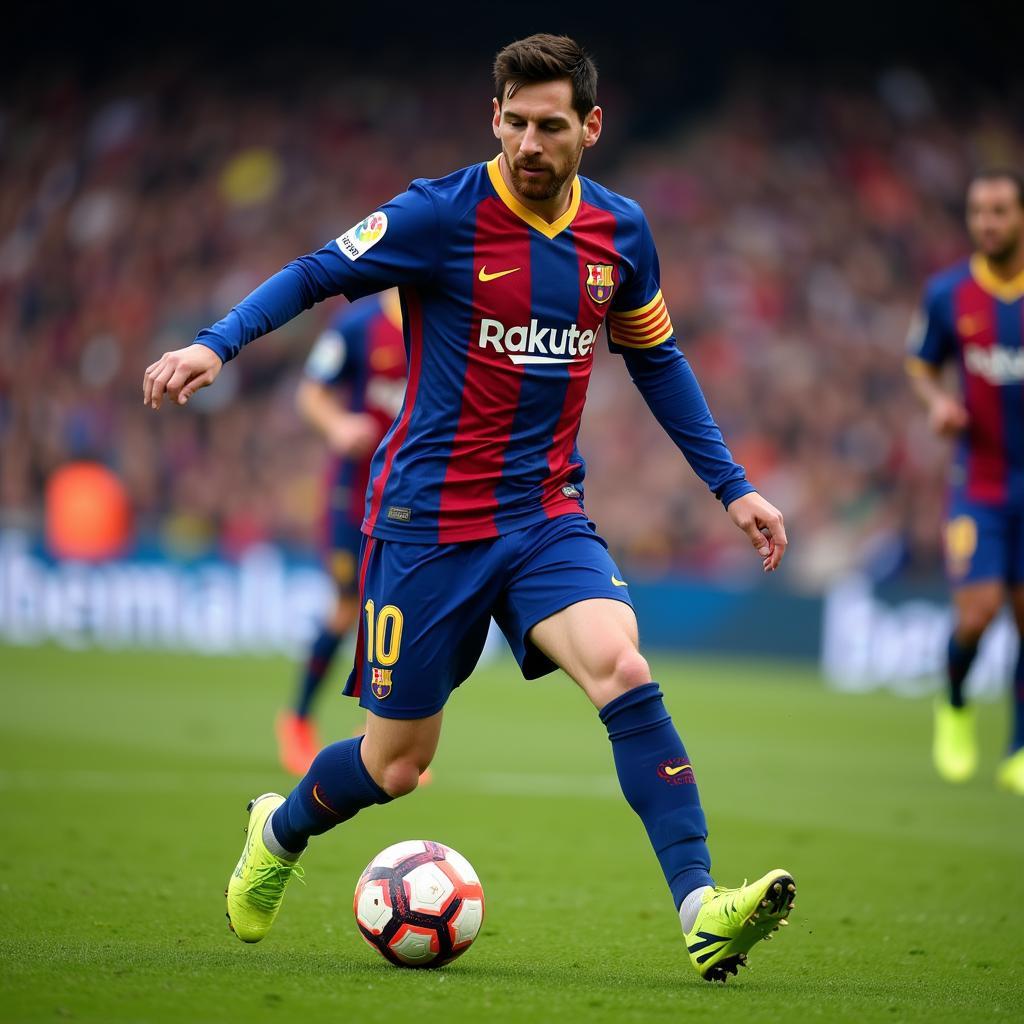 Messi thể hiện khái niệm bóng đá đẹp