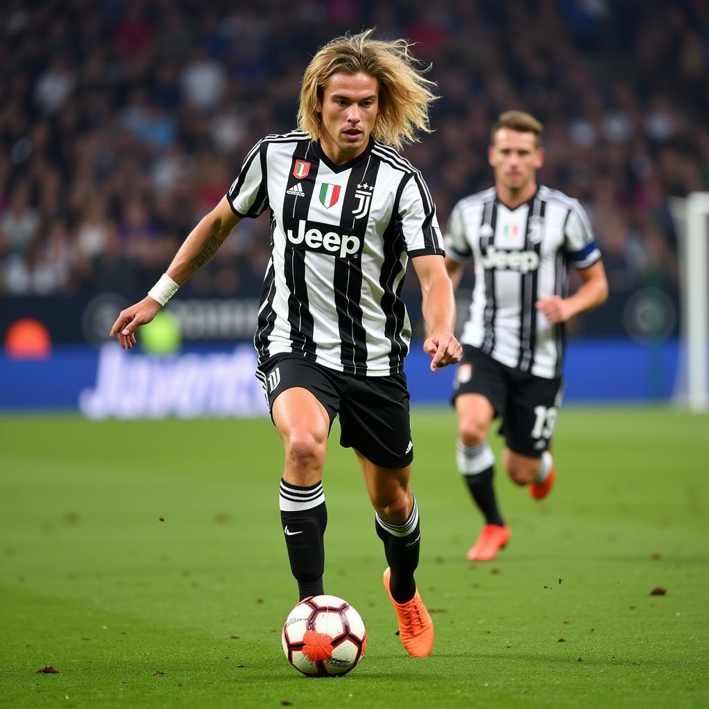 Pavel Nedvěd trong màu áo Juventus