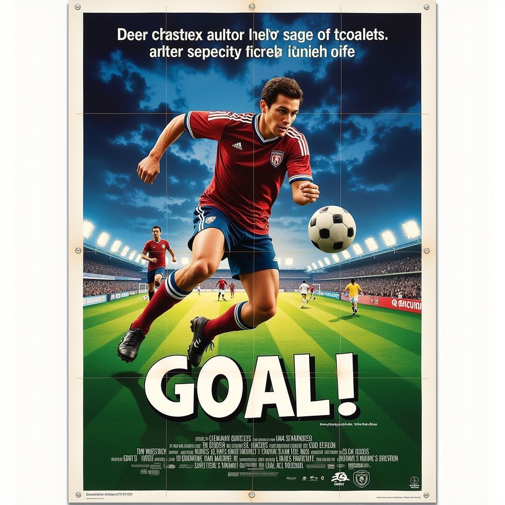 Poster phim Goal! - một bộ phim kinh điển về bóng đá