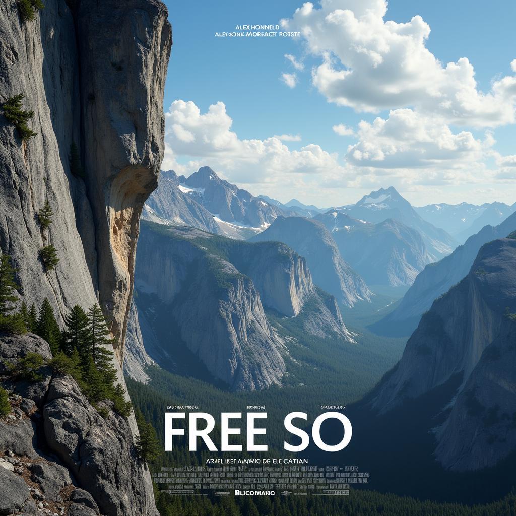 Poster phim Free Solo về môn thể thao leo núi