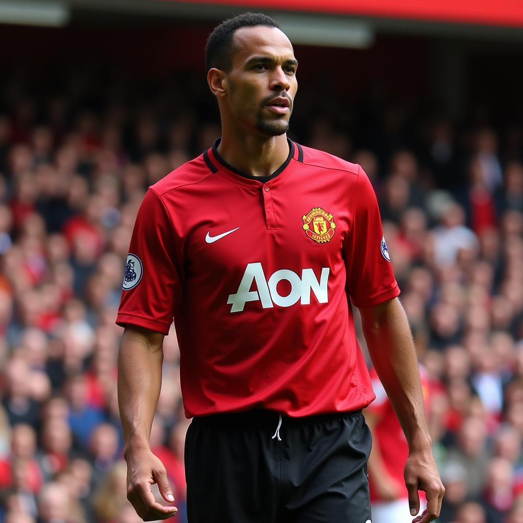 Rio Ferdinand trong màu áo Manchester United