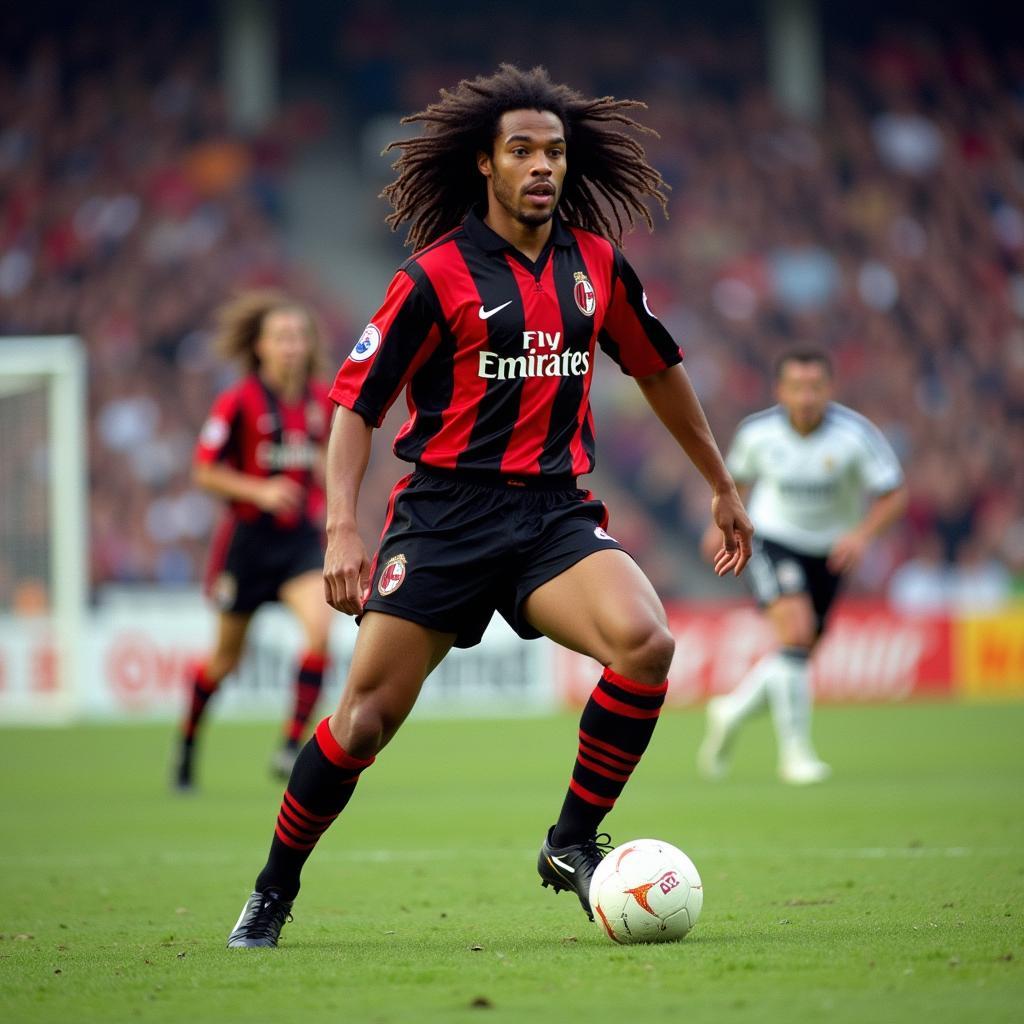 Ruud Gullit trong màu áo AC Milan