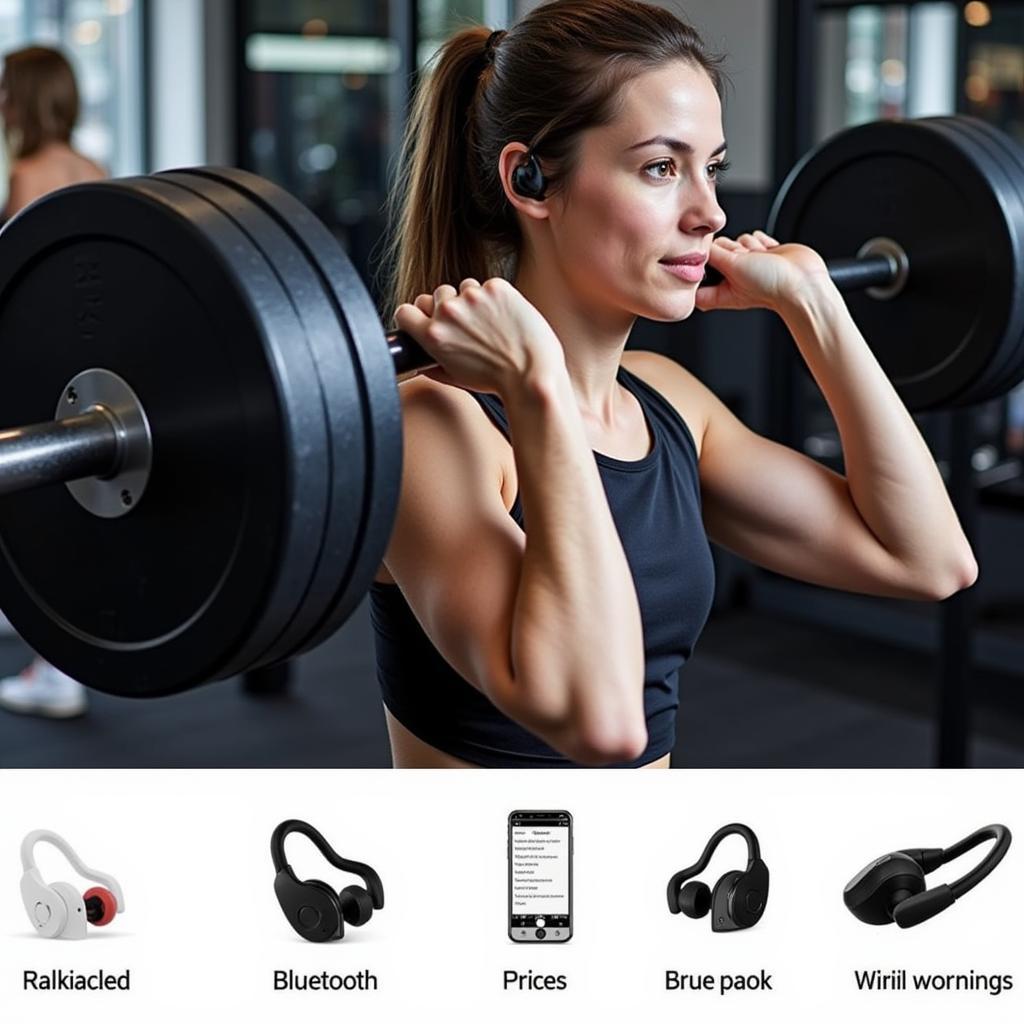 Tai nghe bluetooth thể thao cho người tập gym