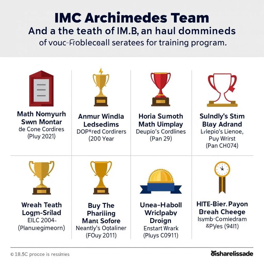 Thành tích đội tuyển IMC Archimedes trong các kỳ thi Olympic