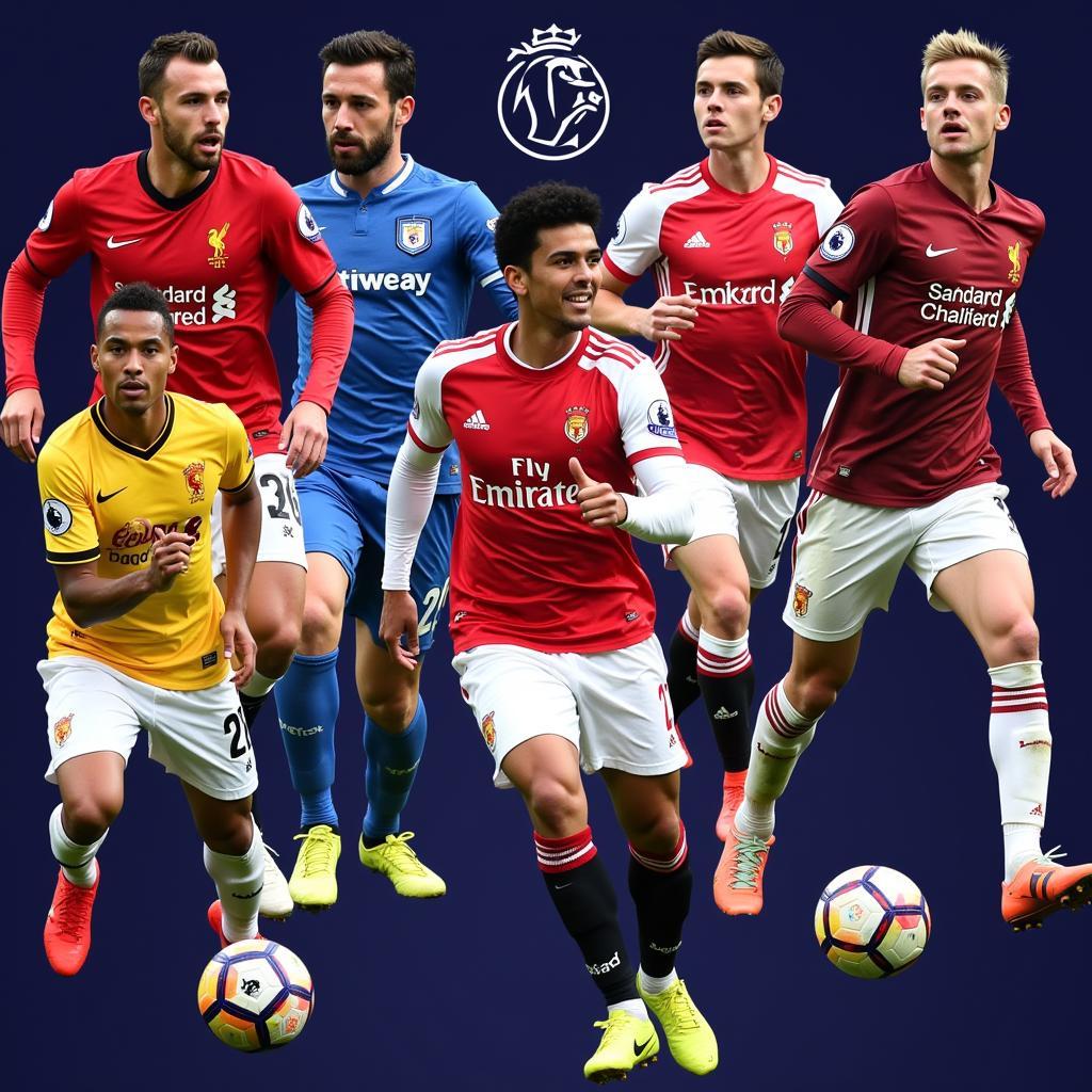 Hình ảnh các cầu thủ trẻ triển vọng của Premier League.