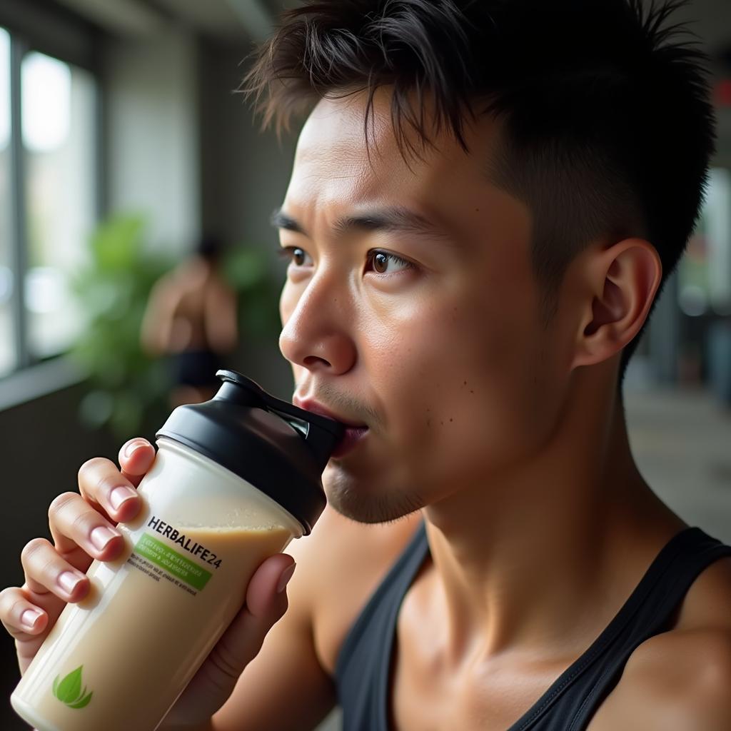 Vận động viên sử dụng Herbalife 24