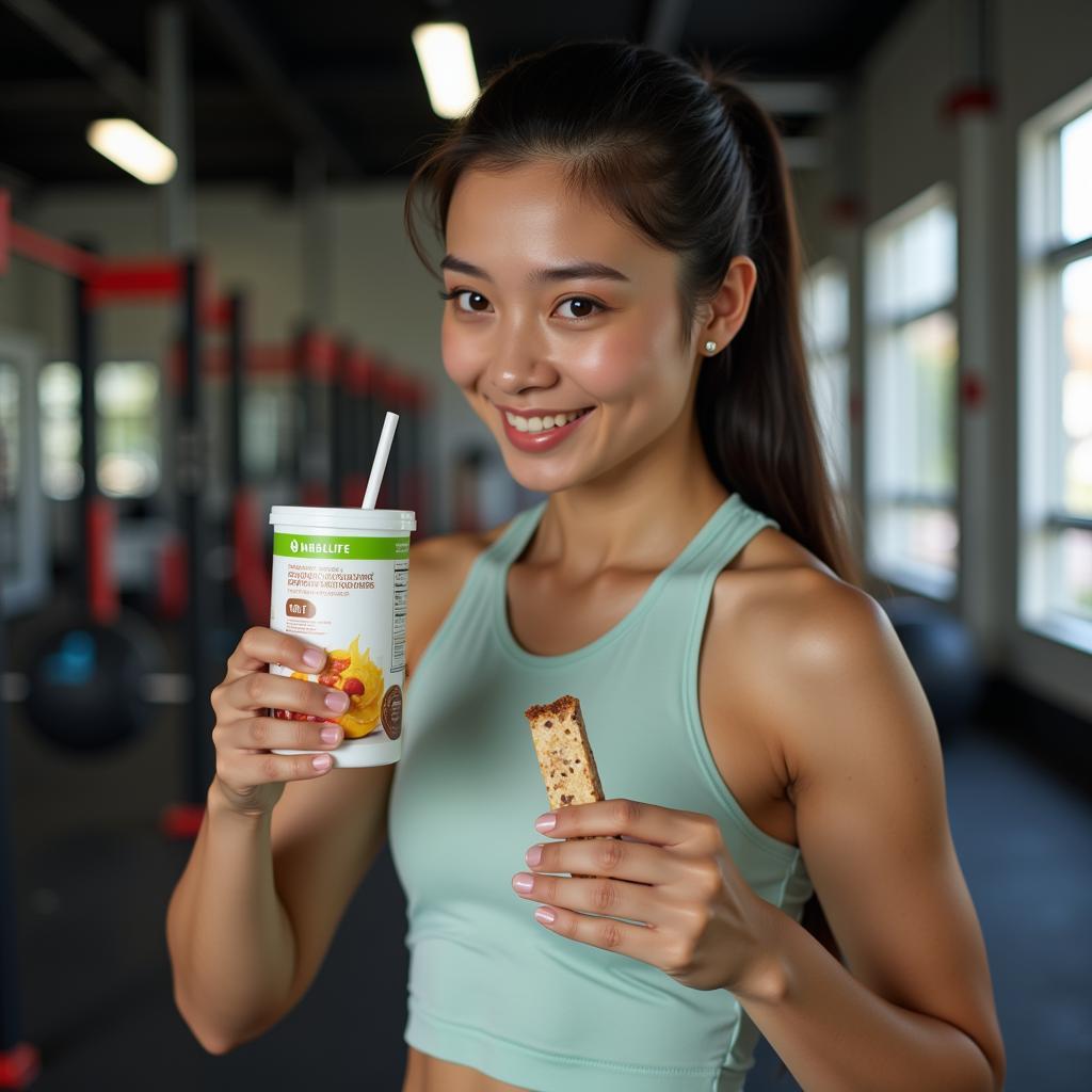 Vận động viên Việt Nam sử dụng sản phẩm Herbalife