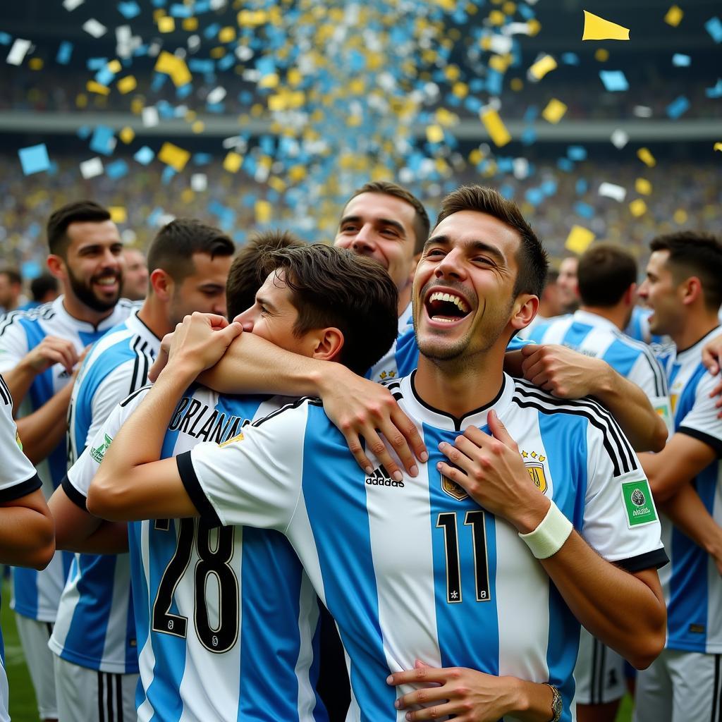 Argentina ăn mừng chiến thắng tại World Cup