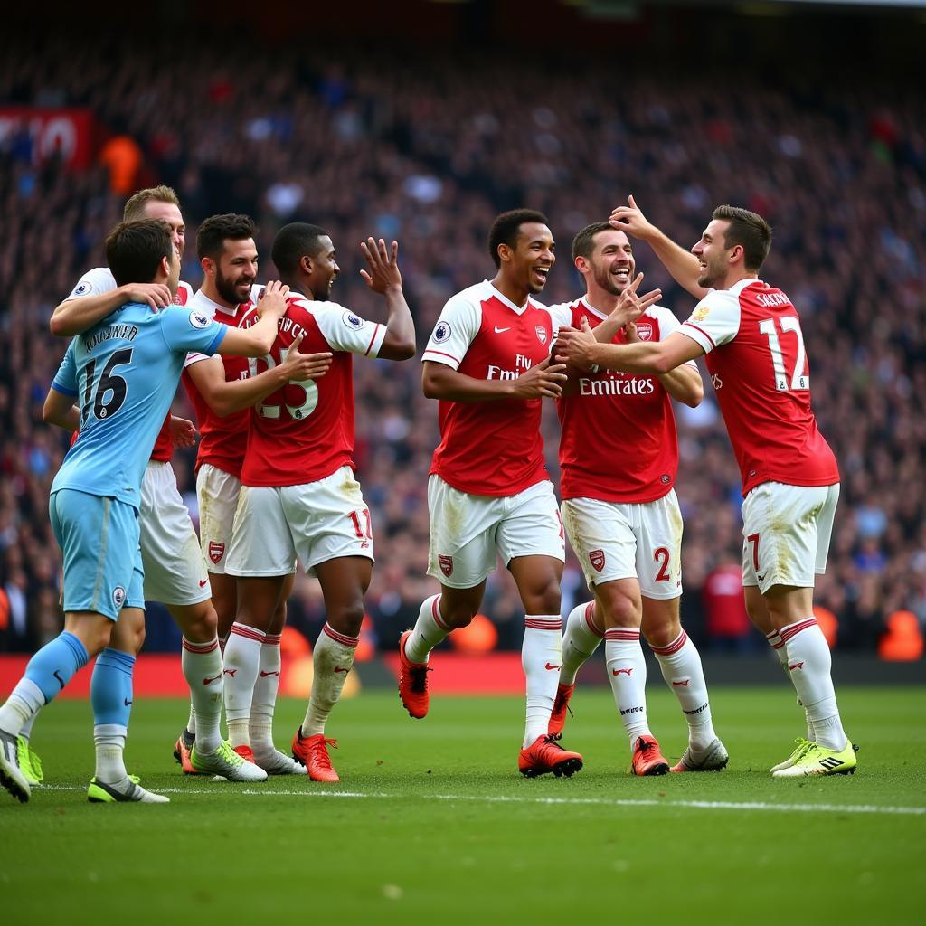 Arsenal chiến thắng Man City 2014