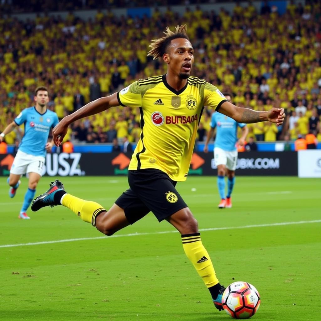 Aubameyang ghi bàn cho Dortmund mùa giải 2016-2017