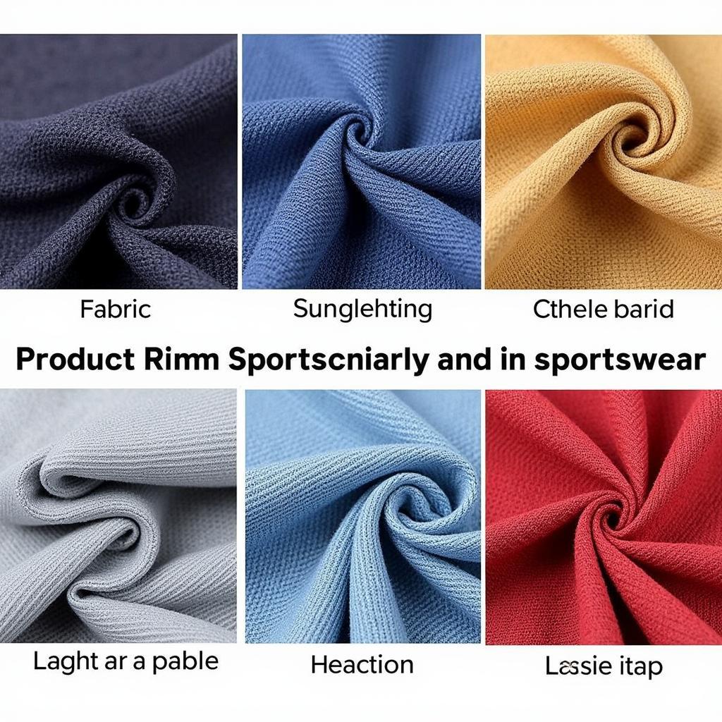 Các loại chất liệu vải quần áo thể thao: cotton, polyester, spandex