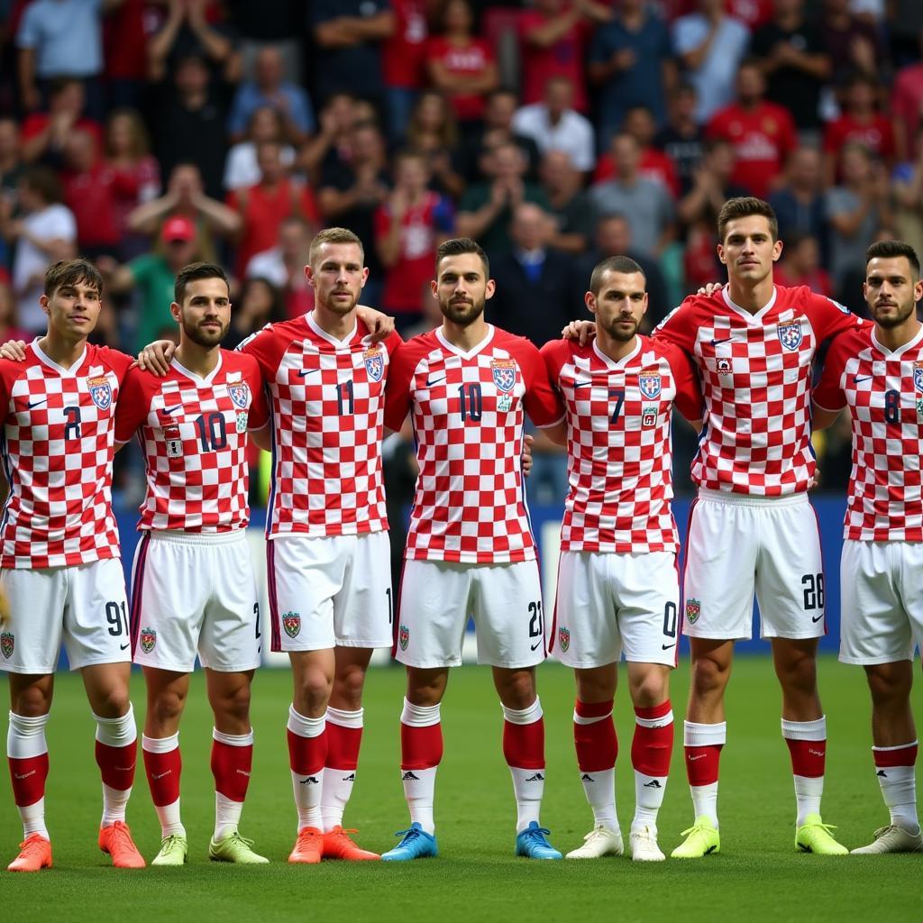 Đội hình Croatia trong trận chung kết World Cup 2018