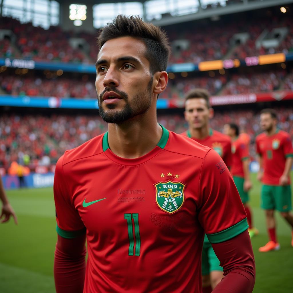 Đội tuyển Morocco World Cup 2018 trong trận đấu khai mạc