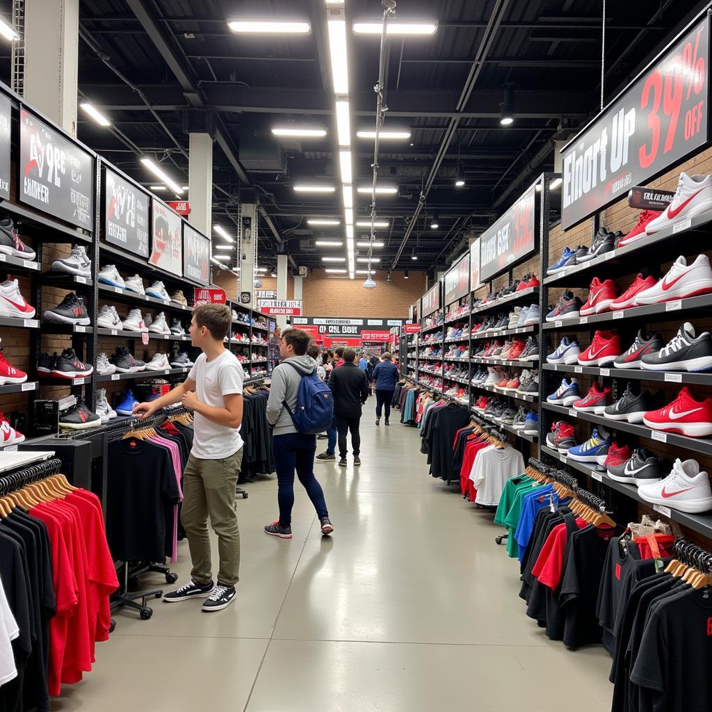 Giày thể thao factory outlet khuyến mãi