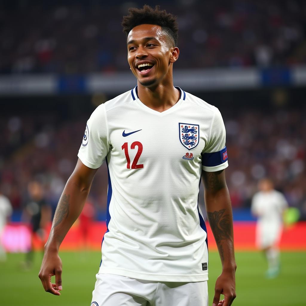 Jadon Sancho playing for England