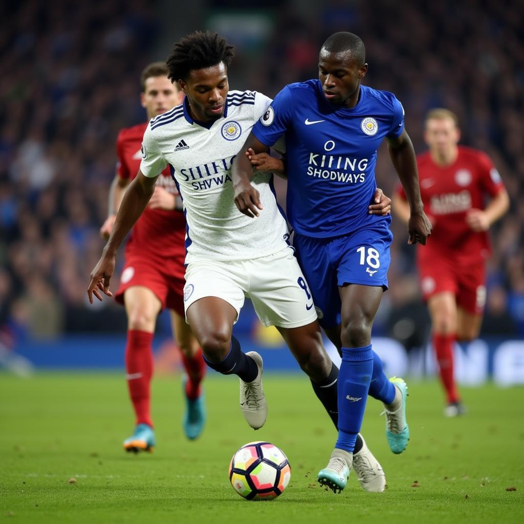 Kante trong màu áo Leicester City