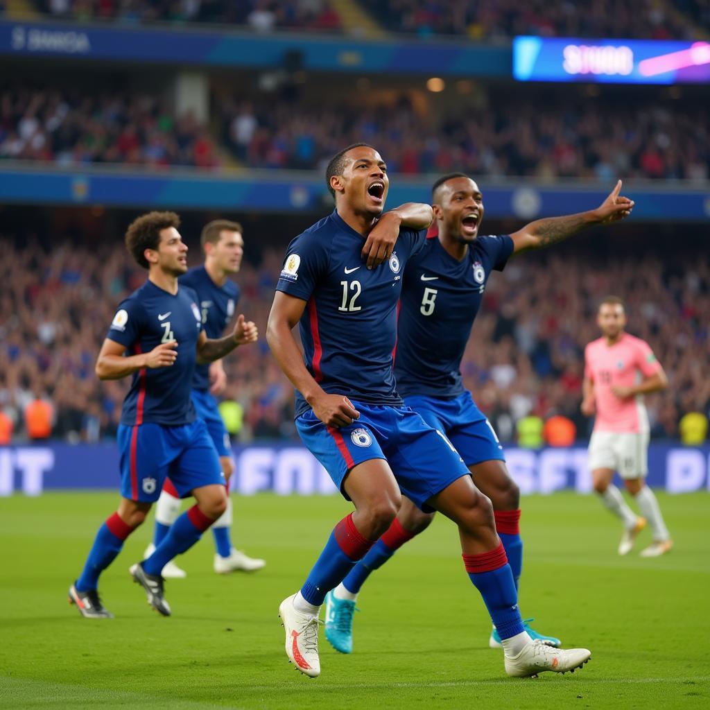 Kylian Mbappé ghi bàn tại World Cup 2022