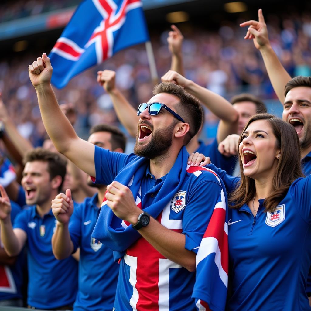 Người hâm mộ Iceland cổ vũ tại World Cup