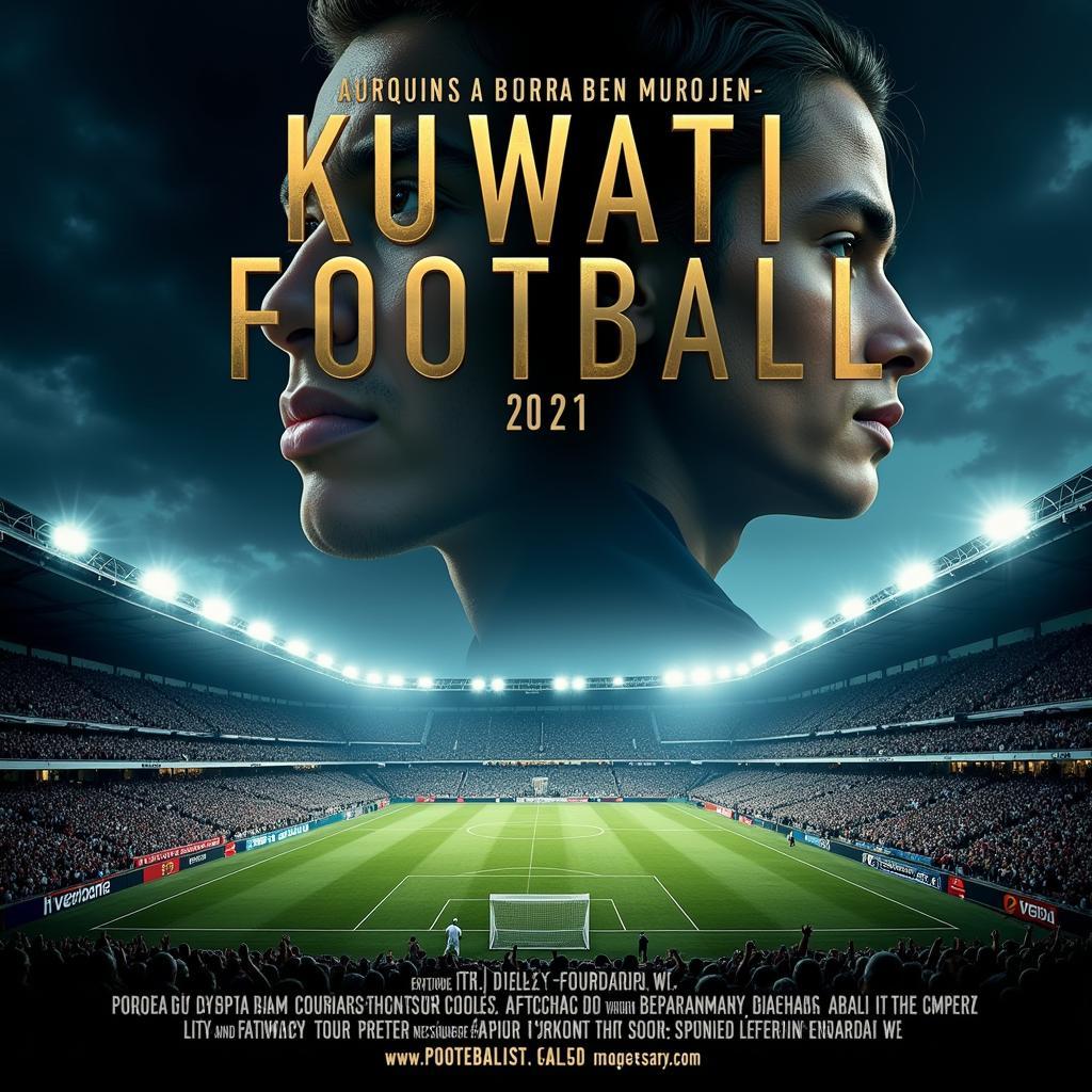 Poster phim tài liệu về bóng đá Kuwait.