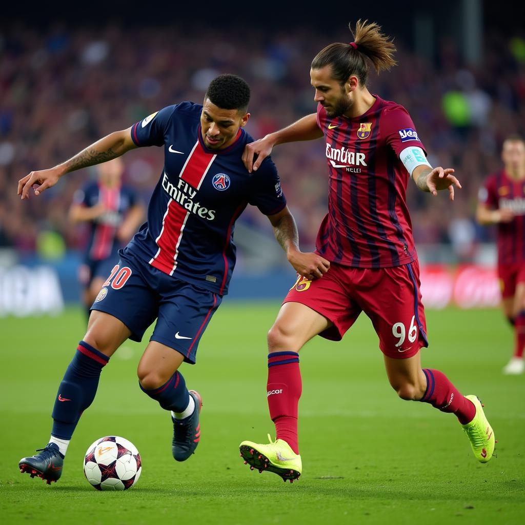 PSG and Barcelona face off in a high-stakes match