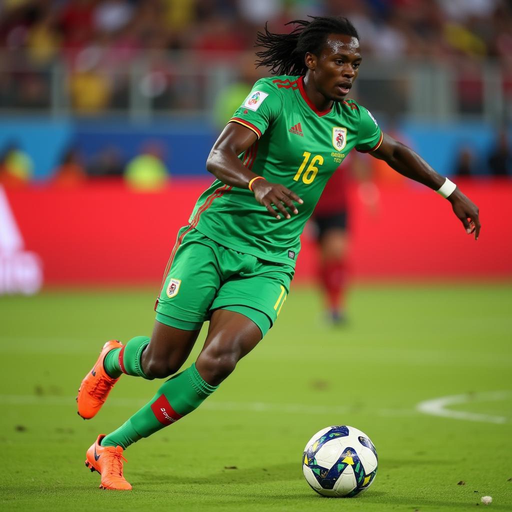 Sadio Mané thi đấu cho Senegal tại World Cup 2018