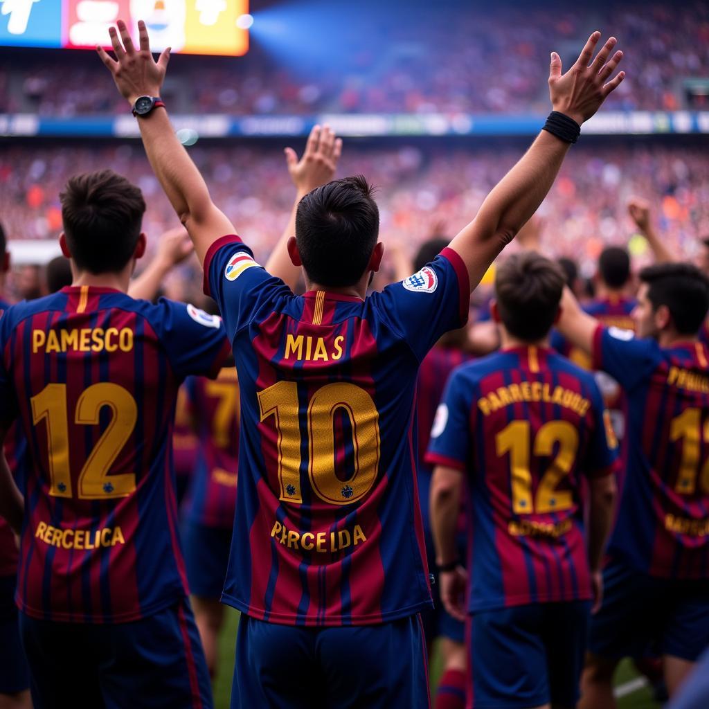 Ảnh hưởng áo Barca đến CĐV