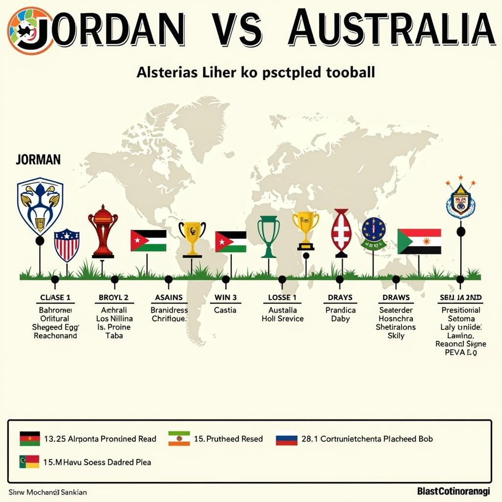 Lịch sử đối đầu giữa Jordan và Australia