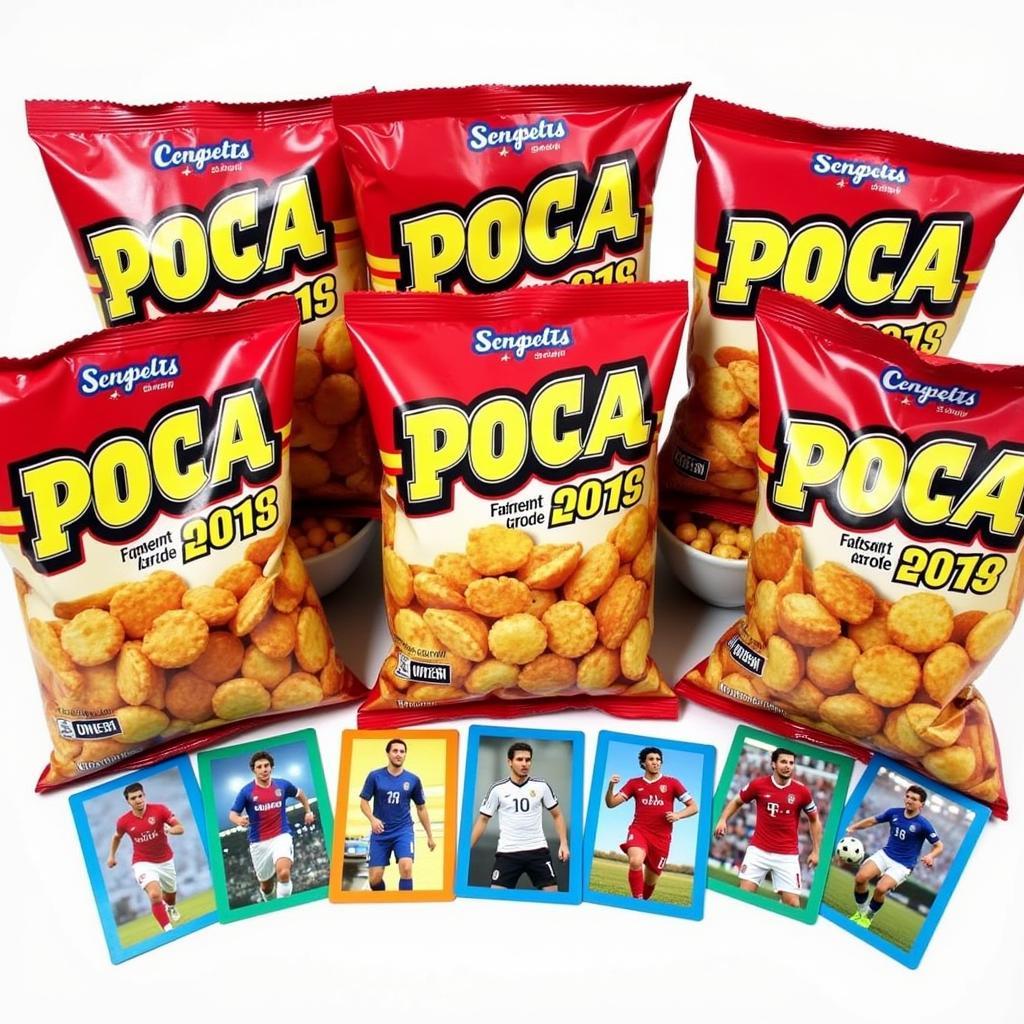 Bộ sưu tập snack Poca thẻ cầu thủ 2019